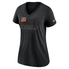 Cincinnati Bengals Nike Women's Lock Up Tri-Blend V-Neck T-Shirt