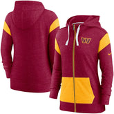 Washington Commanders Nike Women's Monaco Lightweight Full-Zip Hoodie