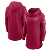 Washington Commanders Nike Women's Minimal Statement Lightweight Raglan Funnel Neck Pullover Hoodie
