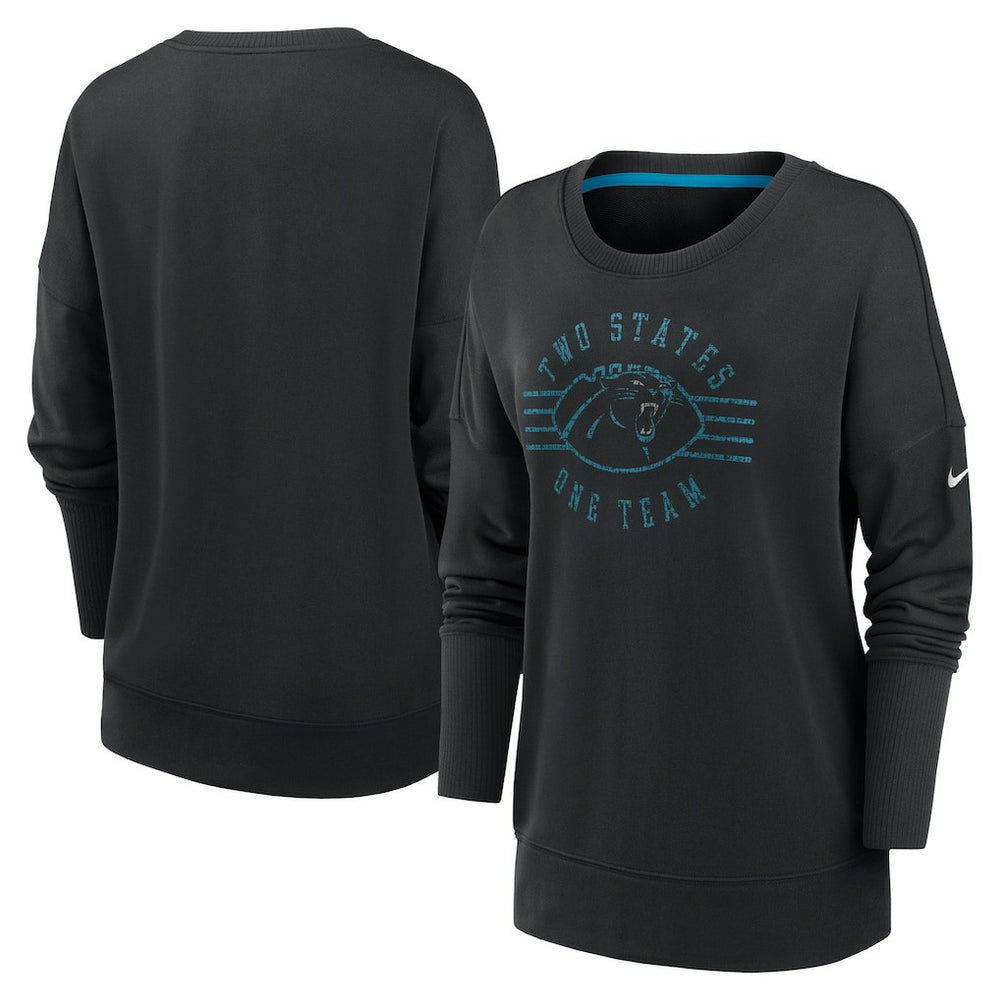 Carolina Panthers Nike Women's Rewind Playback Icon Performance Pullover Sweatshirt