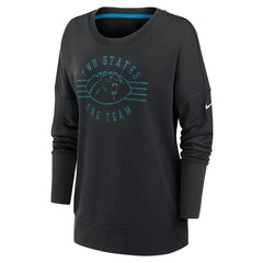 Carolina Panthers Nike Women's Rewind Playback Icon Performance Pullover Sweatshirt