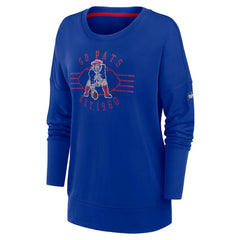 New England Patriots Nike Women's Rewind Playback Icon Performance Pullover Sweatshirt