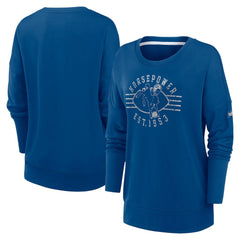 Indianapolis Colts Nike Women's Rewind Playback Icon Performance Pullover Sweatshirt