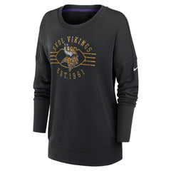 Minnesota Vikings Nike Women's Rewind Playback Icon Performance Pullover Sweatshirt