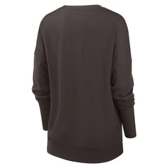 Cleveland Browns Nike Women's Rewind Playback Icon Performance Pullover Sweatshirt