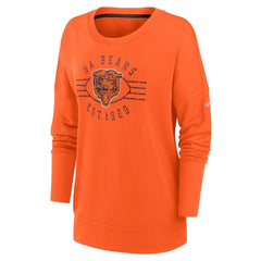 Chicago Bears Nike Women's Rewind Playback Icon Performance Pullover Sweatshirt