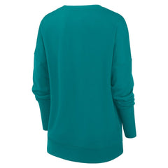 Miami Dolphins Nike Women's Rewind Playback Icon Performance Pullover Sweatshirt