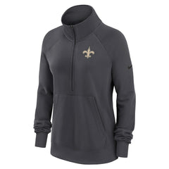 New Orleans Saints Nike Women's Premium Raglan Performance Half-Zip Sweatshirt