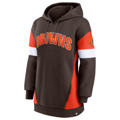 Cleveland Browns Fanatics Women's Lock It Down Pullover Hoodie