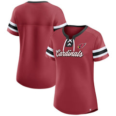 Arizona Cardinals Fanatics Women's Original State Lace-Up T-Shirt
