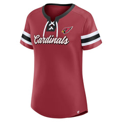 Arizona Cardinals Fanatics Women's Original State Lace-Up T-Shirt