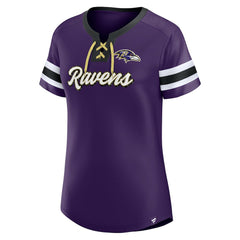 Baltimore Ravens Fanatics Women's Original State Lace-Up T-Shirt