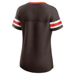 Cleveland Browns Fanatics Women's Original State Lace-Up T-Shirt