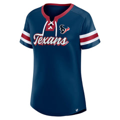 Houston Texans Fanatics Women's Original State Lace-Up T-Shirt