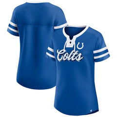 Indianapolis Colts Fanatics Women's Original State Lace-Up T-Shirt
