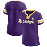 Minnesota Vikings Fanatics Women's Original State Lace-Up T-Shirt