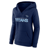 Tennessee Titans Fanatics Women's Iconic Cotton Fleece Checklist Pullover Hoodie