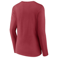 Arizona Cardinals Fanatics Women's Drive Forward V-Neck Long Sleeve T-Shirt