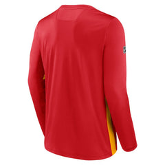 Calgary Flames Fanatics Authentic Pro Rink Performance Long Sleeve T-Shirt Sale