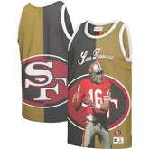 San Francisco 49ers Mitchell & Ness Joe Montana Retired Player Graphic Tank Top