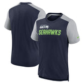 Seattle Seahawks Nike Color Block Team Name T-Shirt