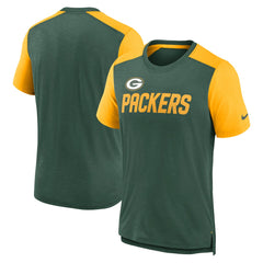 Green Bay Packers Nike Color Block Team Name T-Shirt