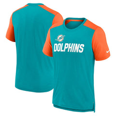 Miami Dolphins Nike Color Block Team Name T-Shirt
