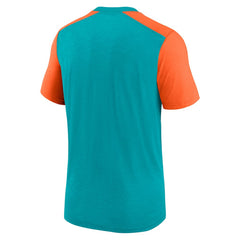 Miami Dolphins Nike Color Block Team Name T-Shirt