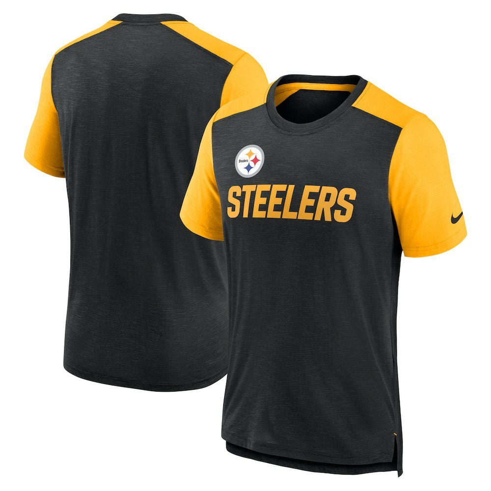 Pittsburgh Steelers Nike Color Block Team Name T-Shirt