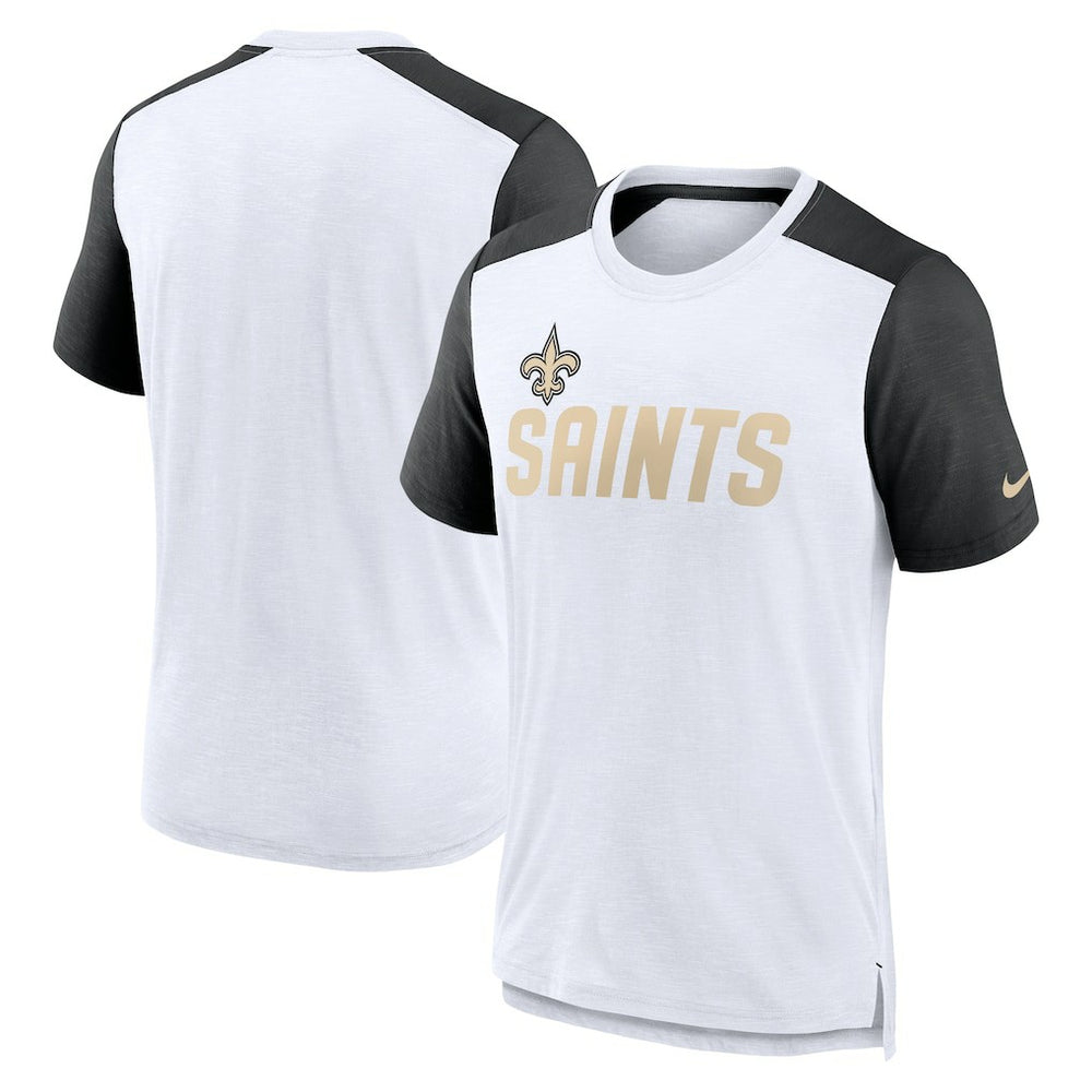 New Orleans Saints Nike Color Block Team Name T-Shirt