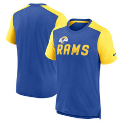 Los Angeles Rams Nike Color Block Team Name T-Shirt