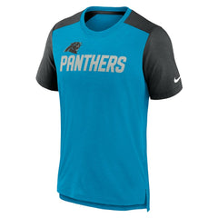Carolina Panthers Nike Color Block Team Name T-Shirt