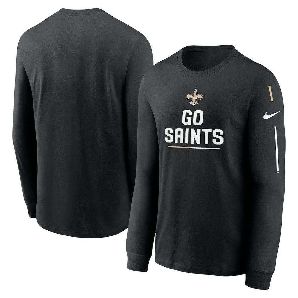 New Orleans Saints Nike Team Slogan Long Sleeve T-Shirt