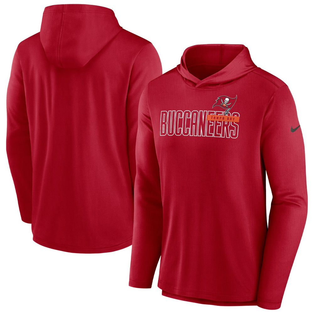 Tampa Bay Buccaneers Nike Lightweight Performance Hooded Long Sleeve T-Shirt