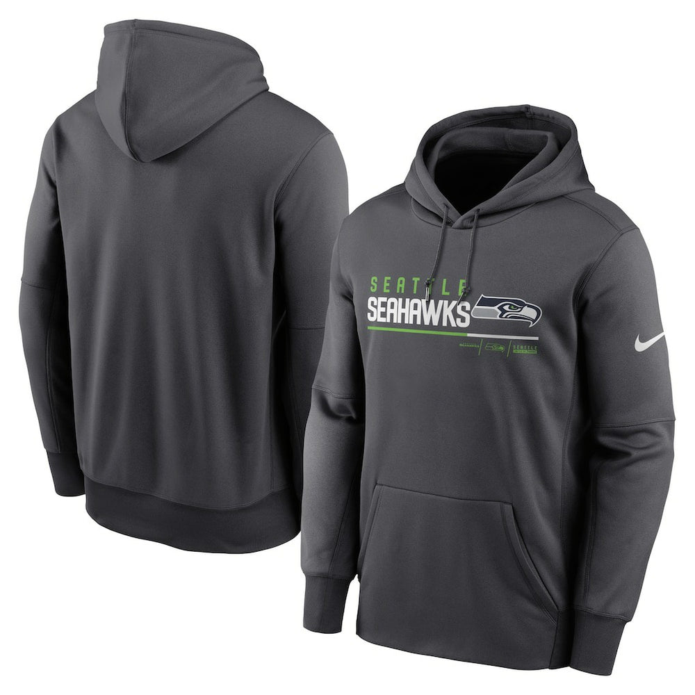 Seattle Seahawks Nike Prime Logo Name Split Pullover Hoodie
