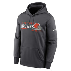 Cleveland Browns Nike Prime Logo Name Split Pullover Hoodie