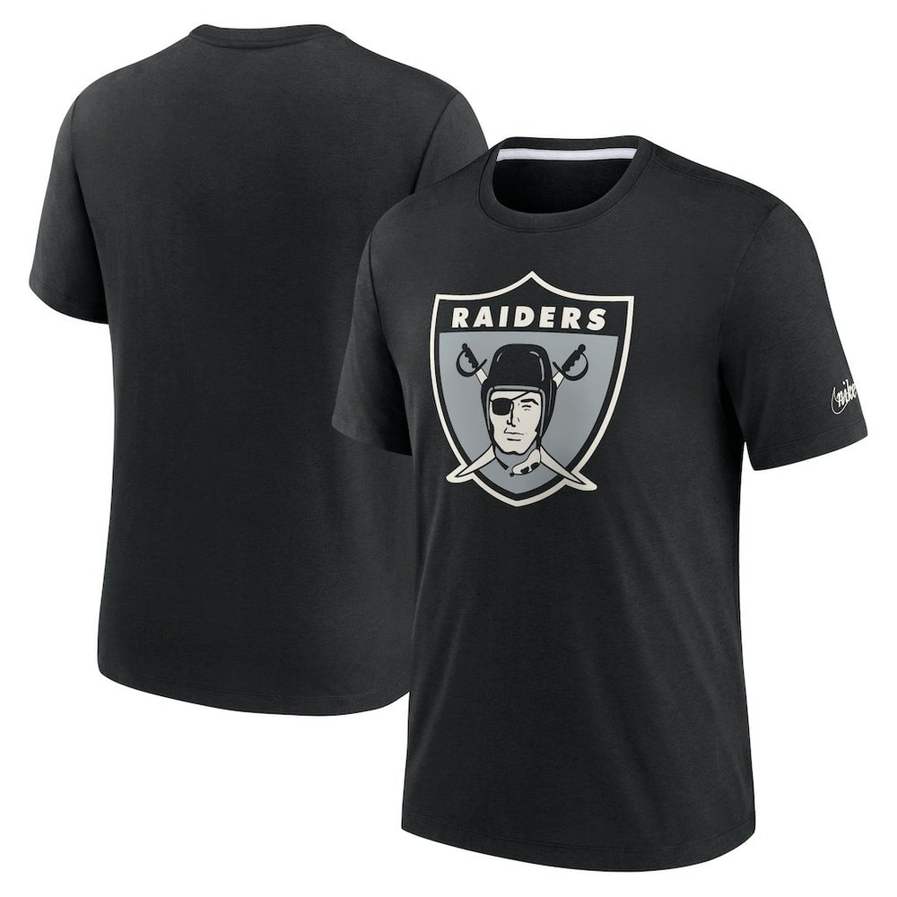 Las Vegas Raiders Nike Rewind Playback Logo Tri-Blend T-Shirt