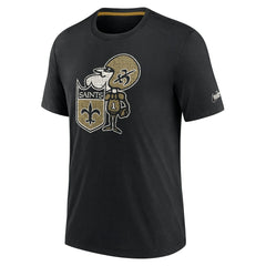 New Orleans Saints Nike Rewind Playback Logo Tri-Blend T-Shirt