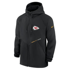 Kansas City Chiefs Nike Spacer Raglan Performance Full-Zip Hoodie