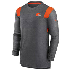 Cleveland Browns Nike Sideline Tonal Logo Performance Player Long Sleeve T-Shirt