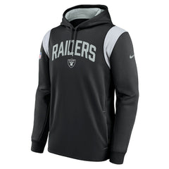 Las Vegas Raiders Nike Sideline Athletic Stack Performance Pullover Hoodie