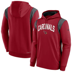 Arizona Cardinals Nike Sideline Athletic Stack Performance Pullover Hoodie