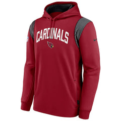 Arizona Cardinals Nike Sideline Athletic Stack Performance Pullover Hoodie