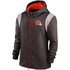 Cleveland Browns Nike Performance Sideline Lockup Full-Zip Hoodie