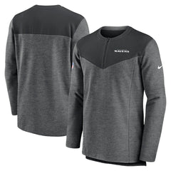 Baltimore Ravens Nike Sideline Lockup Performance Quarter-Zip Top