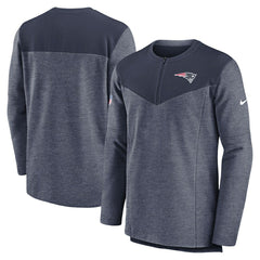 New England Patriots Nike Sideline Lockup Performance Quarter-Zip Top