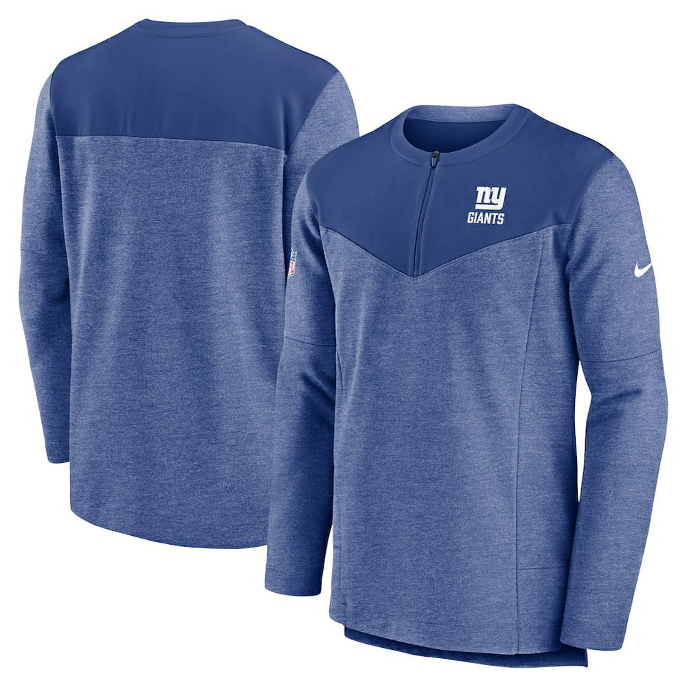 New York Giants Nike Sideline Lockup Performance Quarter-Zip Top