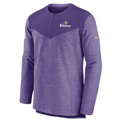 Minnesota Vikings Nike Sideline Lockup Performance Quarter-Zip Top