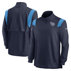 Tennessee Titans Nike Sideline Coach Chevron Lockup Quarter-Zip Long Sleeve Top