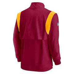 Washington Commanders Nike Sideline Coach Chevron Lockup Quarter-Zip Long Sleeve Top